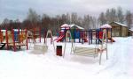 детская площадка зимой